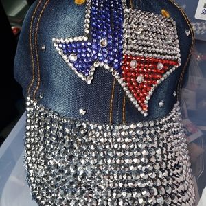 New Jean rhinestone adjustable baseball cap